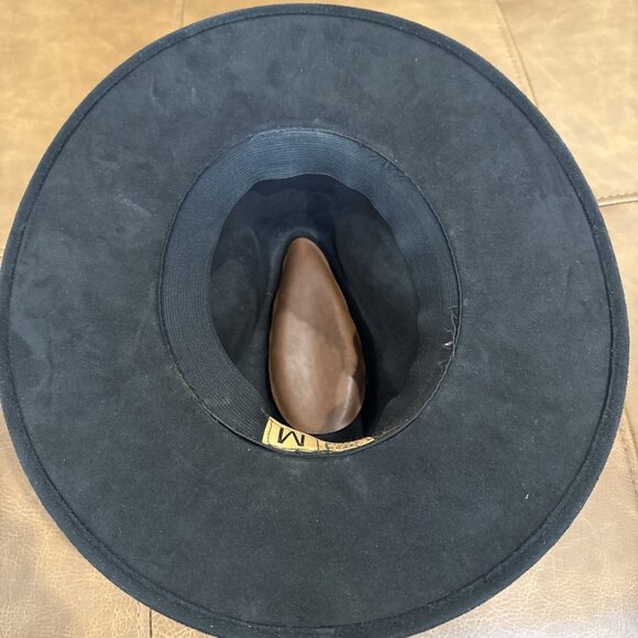 Black Hat Made In Mexico - Suede, Size Medium Fedora - Picture 5 of 6